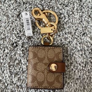 Coach Brown Keychain Wallet